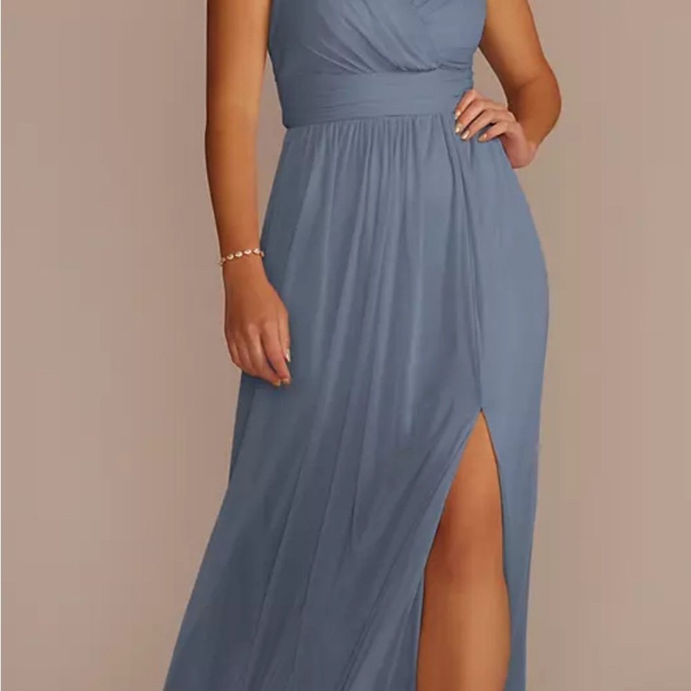 Spaghetti Strap Ruched Waist Mesh Dress
STYLE# F19944